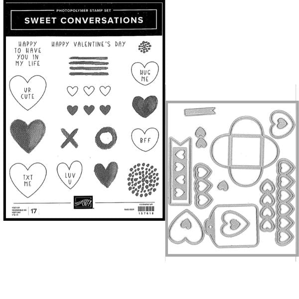 Sweet Conversations Stamps and Dies