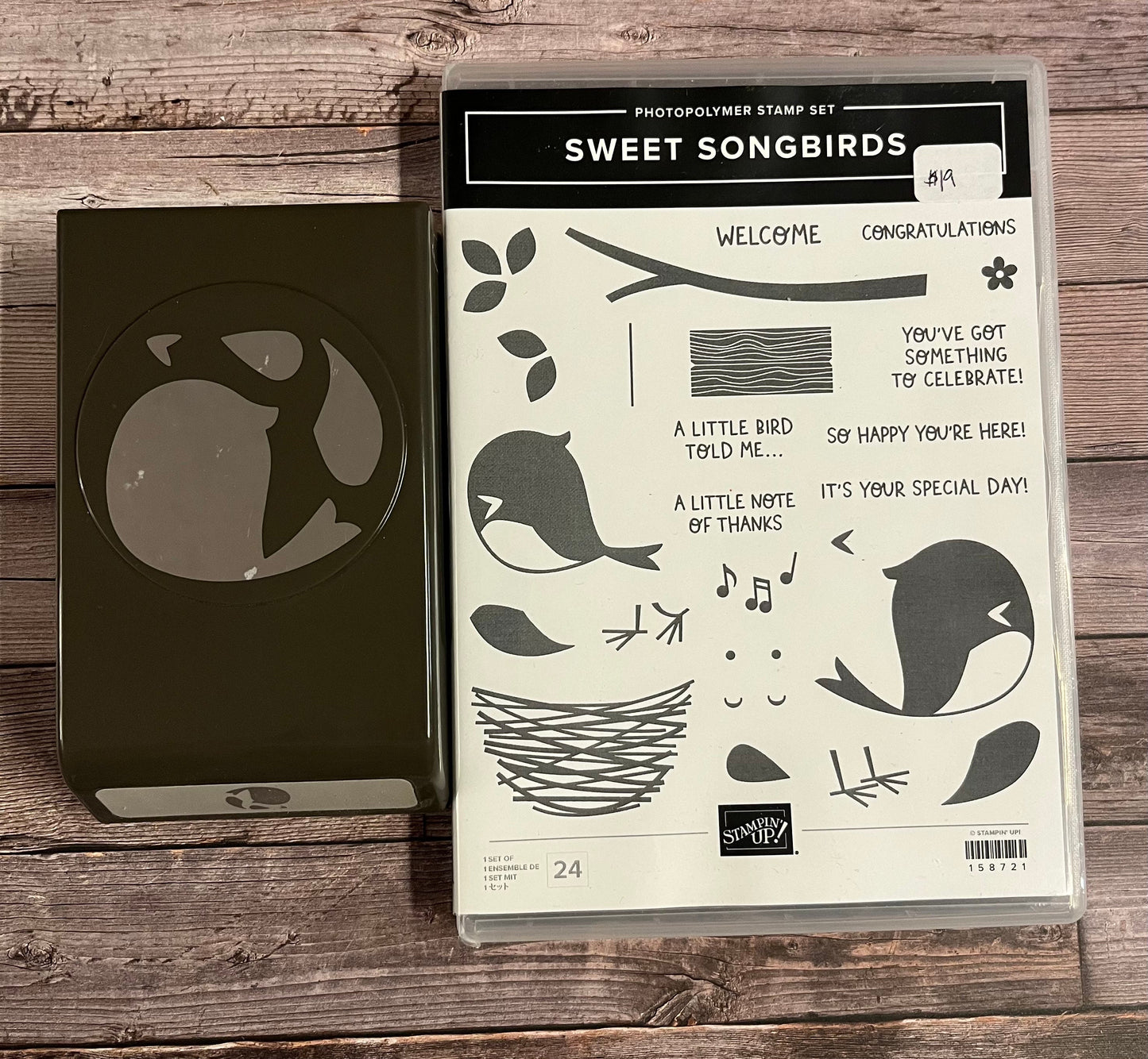 Sweetest Songbirds Stamp Set and Punch