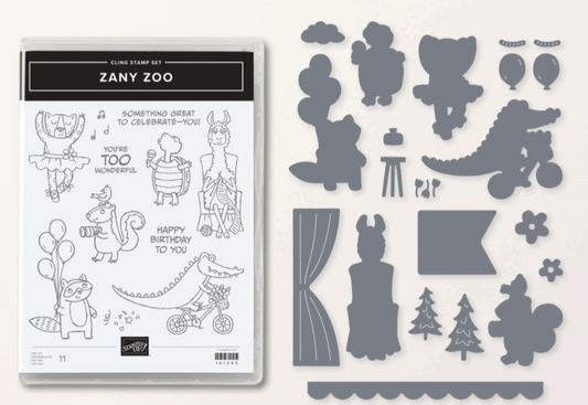 Zany Zoo Stamps and Dies
