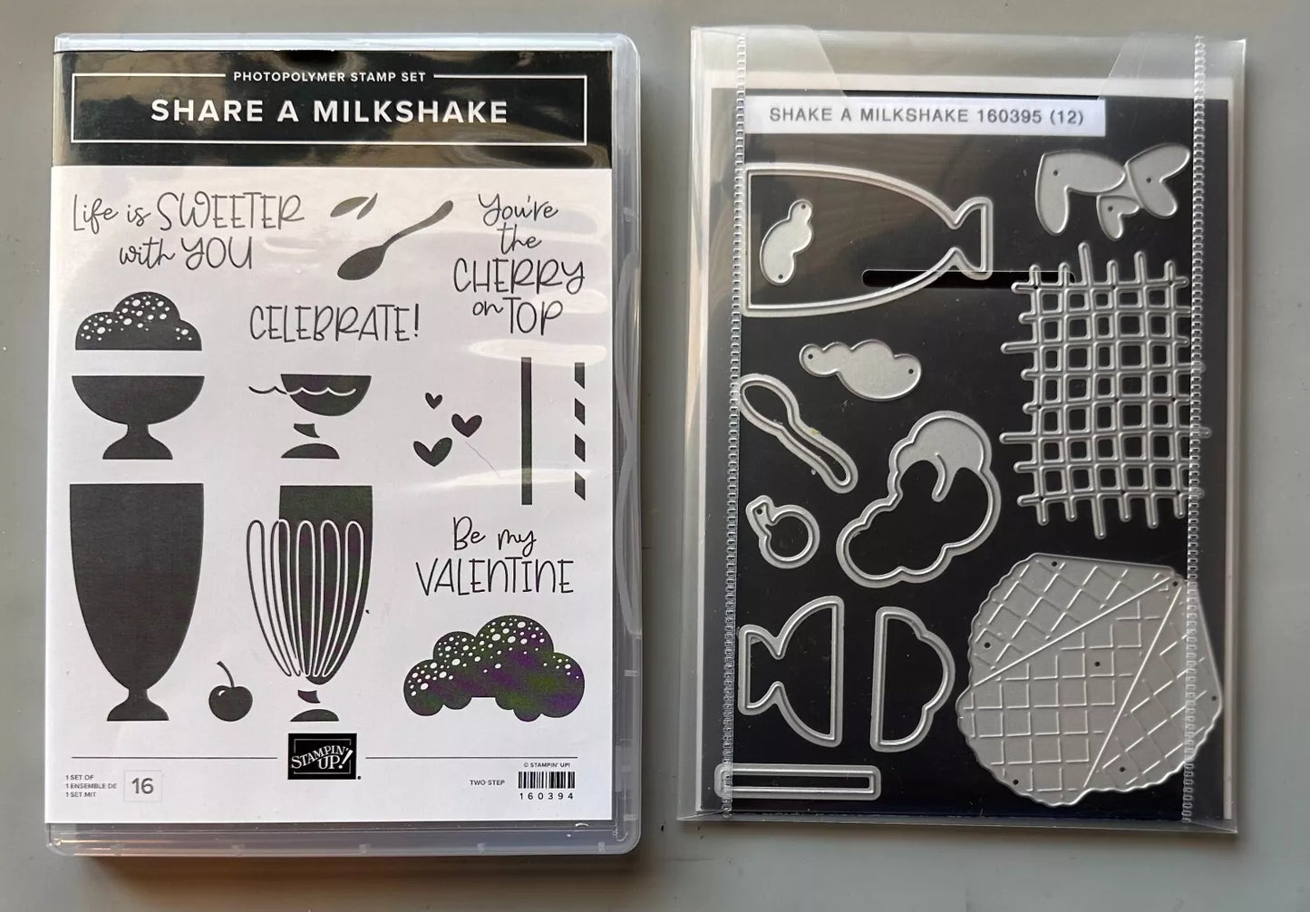Share a Milkshake Stamp Set and Dies