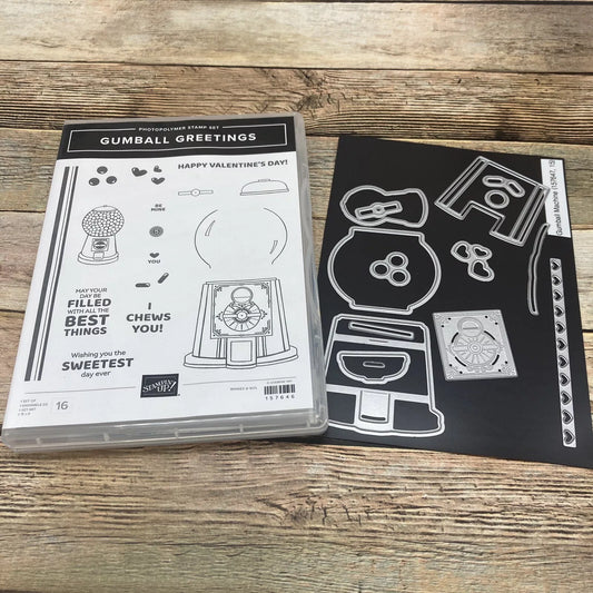 Gumball Greetings Stamp Set and Dies